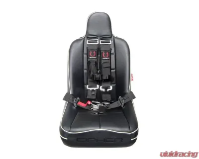 Cipher Auto Black 5 Point Racing Harness w/ Snap Hook & Eye Bolts - Single - CPA4003BK