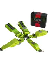 Cipher Auto Neon Yellow 5 Point Camlock Racing Harness - Single                                     - CPA4005NY - Image 4