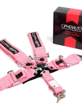 Cipher Auto Pink 5 Point Camlock Racing Harness - Single                                     - CPA4005PK - Image 7