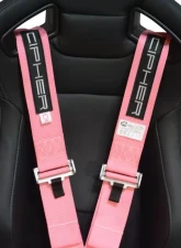 Cipher Auto Pink 5 Point Camlock Racing Harness - Single                                     - CPA4005PK - Image 6