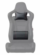 Cipher Auto Neck And Lumbar Support Pillow Set w/ Red Stitching                                     - CPA6009PW-R - Image 2