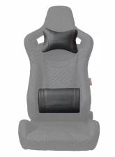 Cipher Auto Neck And Lumbar Support Pillow Set w/ Red Stitching                                     - CPA6009PW-R - Image 3