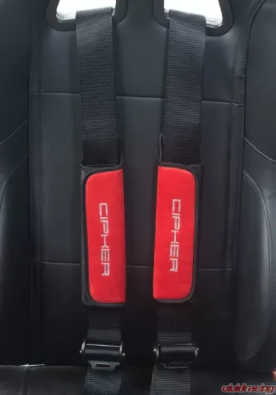 Cipher Auto Red 2" Inches Harness Pads - Set - CPA8000RHP-RD