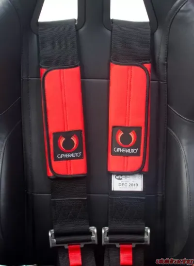 Cipher Auto Red 3" Inches Harness Pads - Set - CPA8001RHP-RD