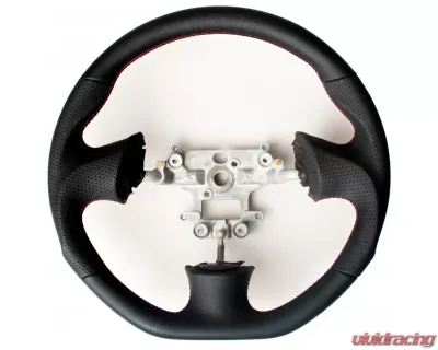 Cipher Auto Leatherette w/ Magenta|Red Wine Stitching Enhanced Steering Wheel Mazda Miata NB - ESR-MZNBA112BM