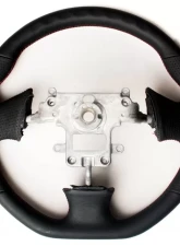 Cipher Auto Leatherette w/ Magenta|Red Wine Stitching Enhanced Steering Wheel Mazda Miata NB                                     - ESR-MZNBA112BM - Image 2