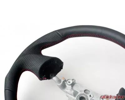 Cipher Auto Leatherette w/ Magenta|Red Wine Stitching Enhanced Steering Wheel Mazda Miata NB - ESR-MZNBA112BM