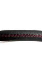 Cipher Auto Leatherette w/ Magenta|Red Wine Stitching Enhanced Steering Wheel Mazda Miata NB                                     - ESR-MZNBA112BM - Image 4