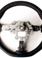 Cipher Auto Leatherette w/ Magenta|Red Wine Stitching Enhanced Steering Wheel Mazda Miata NC                                     - ESR-MZNCA112BM - Image 2