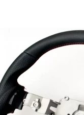 Cipher Auto Leatherette w/ Magenta|Red Wine Stitching Enhanced Steering Wheel Mazda Miata NC                                     - ESR-MZNCA112BM - Image 3