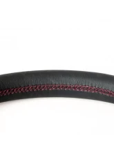 Cipher Auto Leatherette w/ Magenta|Red Wine Stitching Enhanced Steering Wheel Mazda Miata NC                                     - ESR-MZNCA112BM - Image 4