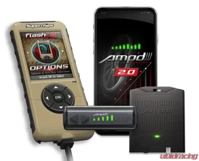 Superchips Amp'd 2.0 Throttle Booster + Flashcal Jeep Wrangler 2018-2021 - 3571-JLA2