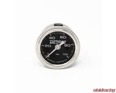 Torque Solution Fuel Pressure Gauge 100 PSI 1/8 NPT - TS-FPG-100