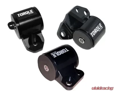 Torque Solution 3pc Billet Engine Mount Kit (2bolt) B or D Series Honda Civic 92-95 | Integra 94-01 | Del Sol 93-97 - TS-HA-123