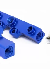 Torque Solution V2 Billet Aluminum Top Feed Fuel Rails Blue Subaru WRX | STI | Legacy GT | Forester XT 2020-2021                                     - TS-SU-400BU.2 - Image 2