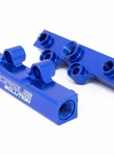 Torque Solution V2 Billet Aluminum Top Feed Fuel Rails Blue Subaru WRX | STI | Legacy GT | Forester XT 2020-2021                                     - TS-SU-400BU.2 - Image 4