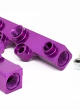 Torque Solution V2 Billet Aluminum Top Feed Fuel Rails Purple Subaru WRX | STI | Legacy GT | Forester XT 2020-2021                                     - TS-SU-400PR.2 - Image 2