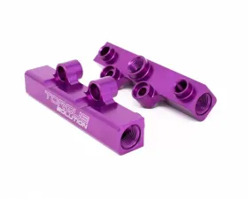 Torque Solution V2 Billet Aluminum Top Feed Fuel Rails Purple Subaru WRX | STI | Legacy GT | Forester XT 2020-2021