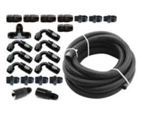 Torque Solution Braided Fuel Line Kit for -6 Aeromotive FPR Subaru WRX | STI | Legacy GT | Forester XT 2020-2021