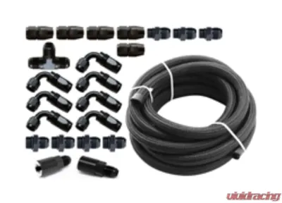 Torque Solution Braided Fuel Line Kit for -6 Aeromotive FPR Subaru WRX | STI | Legacy GT | Forester XT 2020-2021 - TS-SU-6FLK-AM