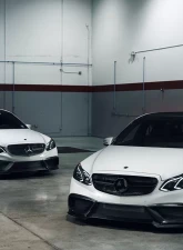 RennTech Carbon Fiber Front Splitter Mercedes Benz E-Class W212 2014+                                     - 88.212.10.10.FL - Image 4
