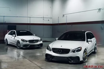 RennTech Carbon Fiber Front Splitter Mercedes Benz E-Class W212 2014+ - 88.212.10.10.FL