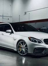 RennTech Carbon Fiber Front Splitter Mercedes Benz E-Class W212 2014+                                     - 88.212.10.10.FL - Image 5