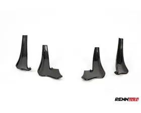 Renntech Carbon Fiber Front Canards Gloss Finish Mercedes Benz AMG C190 GT R 2018-2021