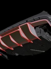RennTech Rear Diffuser in Carbon Fiber Mercedes-Benz E63 AMG V8 5.5L Biturbo Wagon 12-13                                     - 88.212.20.80.W - Image 5