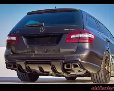 RennTech Rear Diffuser in Carbon Fiber Mercedes-Benz E63 AMG V8 5.5L Biturbo Wagon 12-13 - 88.212.20.80.W