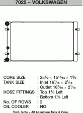 CSF Radiators High-Performance All-Aluminum Radiator for 99-06 VW Golf/GTI/Jetta GLI                                     - 7025 - Image 3