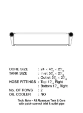 CSF All-Aluminum Radiator for Porsche 997 911/GT3, 987 Boxster/Cayman (Center) 2-Row                                     - 7049 - Image 2