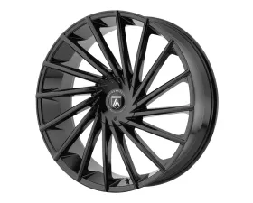 Asanti Black ABL-18 Matar Wheel 24x9 6x6x135/6x139.7 +30mm Gloss Black
