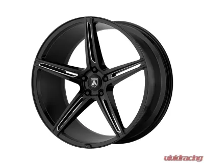 Asanti Black ABL-22 Alpha 5 Wheel 20x9 Blank +15mm Gloss Black Milled - ABL22-20900015BK