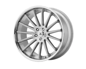 Asanti Black ABL-24 Beta Wheel 20x10.5 5x5x120 +38mm Brushed Silver Chrome Lip