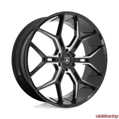 Asanti Black ABL-38 Monarch Wheel 22x9.5 6x5.5 +38mm Gloss Black Milled - ABL38-22956238BK