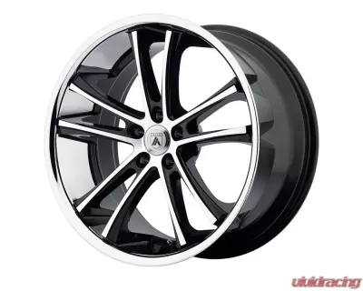 Asanti Black ABL-1 Machined Black with SS Lip 22x9 5x112.00 35mm - ABL1-22905635MS