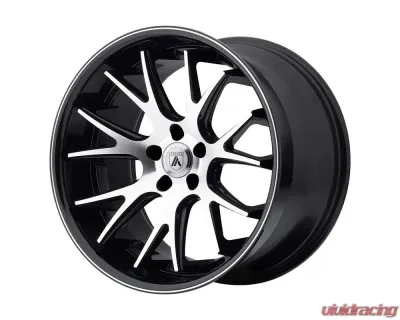 Asanti Black ABL-3 Castor Wheel 20x10 5X130 40mm Silver Machined with SS Lip - ABL3-20103640SL