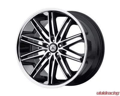 Asanti Black ABL-10 Pollux Wheel 20x8.5 5X115 35mm Machined Face SS Lip - ABL10-20851535MS