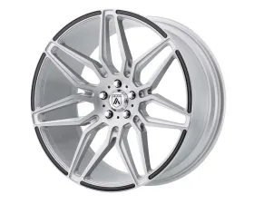 Asanti Black ABL-11 Brushed Silver W/Carbon Fiber Inserts 22x10.5 5x120.00 35