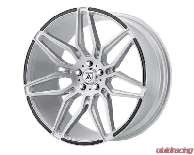 Asanti Black ABL-11 Brushed Silver W/Carbon Fiber Inserts 22x10.5 5x120.00 35 - ABL11-22054935SL