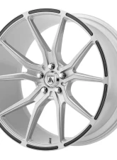 Asanti Black ABL-13 Vega Wheel 22x10.5 5X112 40mm Brushed Silver Carbon Fiber Insert                                     - ABL13-22055640SL - Image 2