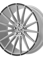 Asanti Black ABL-14 Brushed Silver W/Carbon Fiber Inserts 22x9 5x120.00 32                                     - ABL14-22904932SL - Image 2