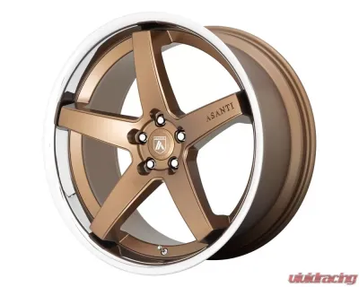 Asanti Black Label ABL-31 Regal Wheel 20.00x10.50 5X120 38 Satin Bronze w/Chrome Lip - ABL31-20055238BR