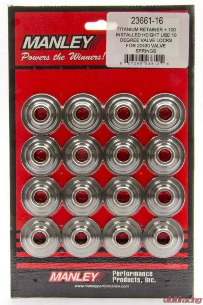 Manley Lightweight 10 Degree Titanium Retainers +.100 Manley Lightweight 10 Degree Titanium Retainers +.100