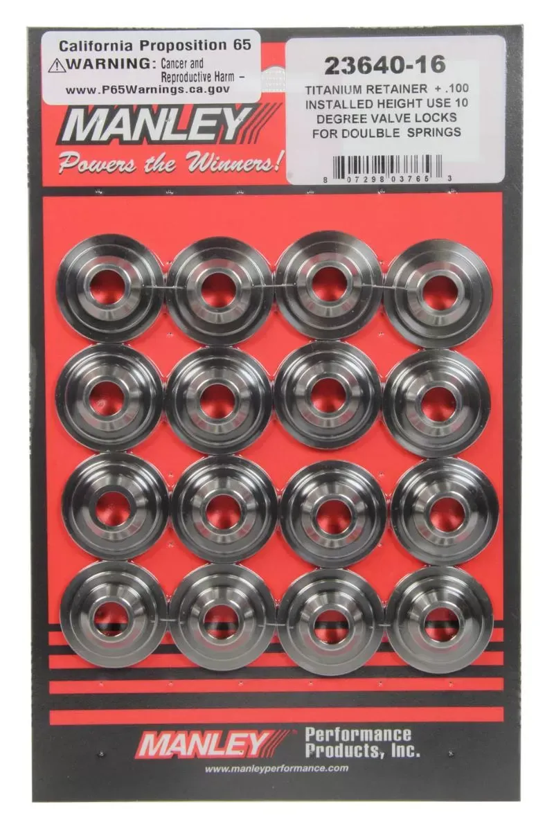 Manley 10 Deg Titanium Retainer +.100 Manley 10 Deg Titanium Retainer +.100