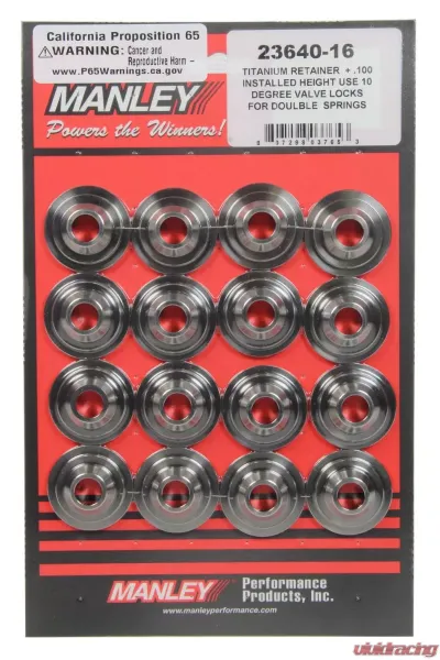 Manley 10 Degree +.100 Titanium Retainer - 23640-16