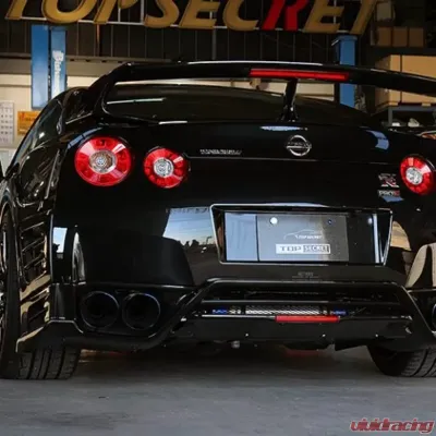 Top Secret Carbon Fiber Rear Under Spoiler and Diffuser Set Nissan GTR R35 2007-2016 - TOPSECRETR3577