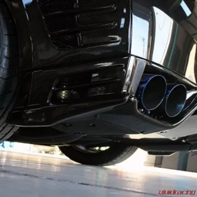 Top Secret Carbon Fiber Rear Under Spoiler and Diffuser Set Nissan GTR R35 2007-2016 - TOPSECRETR3577
