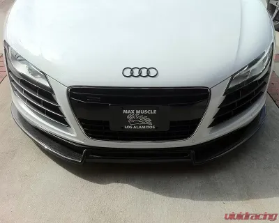 R-Tuned Carbon Fiber OEM Style Front Lip V2 Audi R8 06-14 - RTAU001FL2